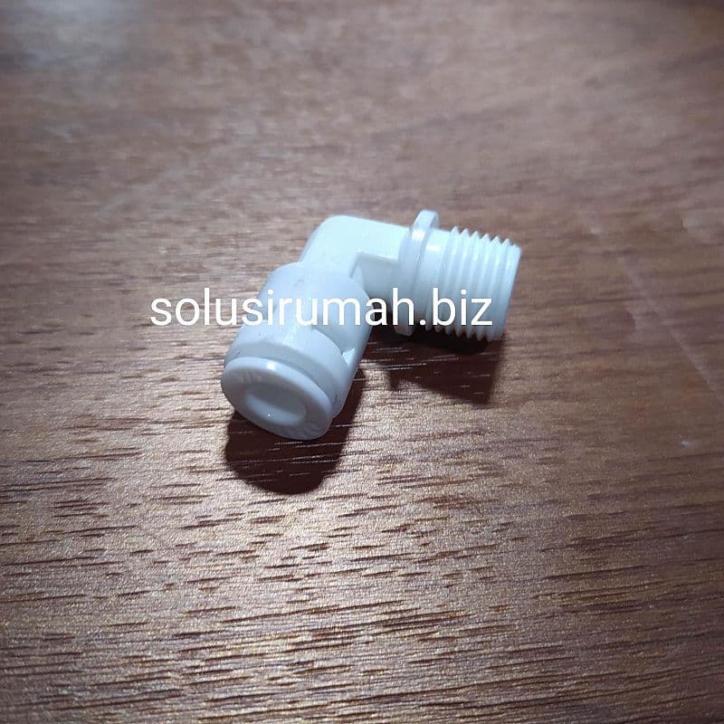 ELBOW FITING QUICK MALE 1/4 OD 1/4&rdquo; INCH 6mm 6 mm 0.25 inch 0,25inch