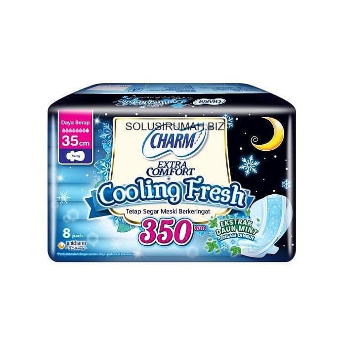 Charm Cooling Fresh Night Wing Extra Comfort 35 cm 8 pads 350MM 35CM
