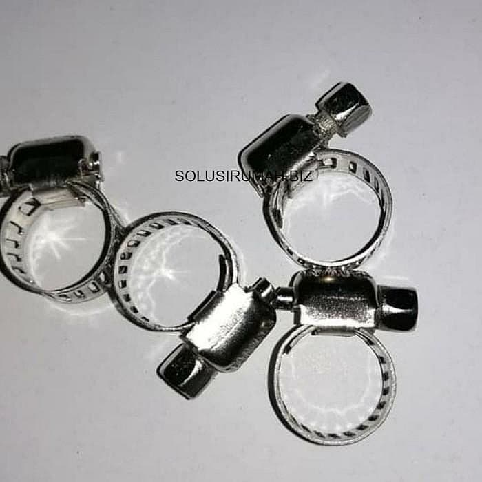 KLEM SELANG 25 - 16 MM 1" SS STAINLESS PLAT HOSE 25MM 16MM CLAMP 1 in