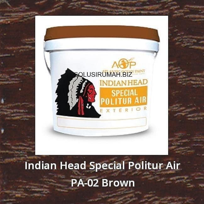 Indian Head Special Politur Air PA-02 Brown or clear pa-01  1 lt 1LITER WOODSTAIN sejenis mowilex 504 untuk perabot kayu
