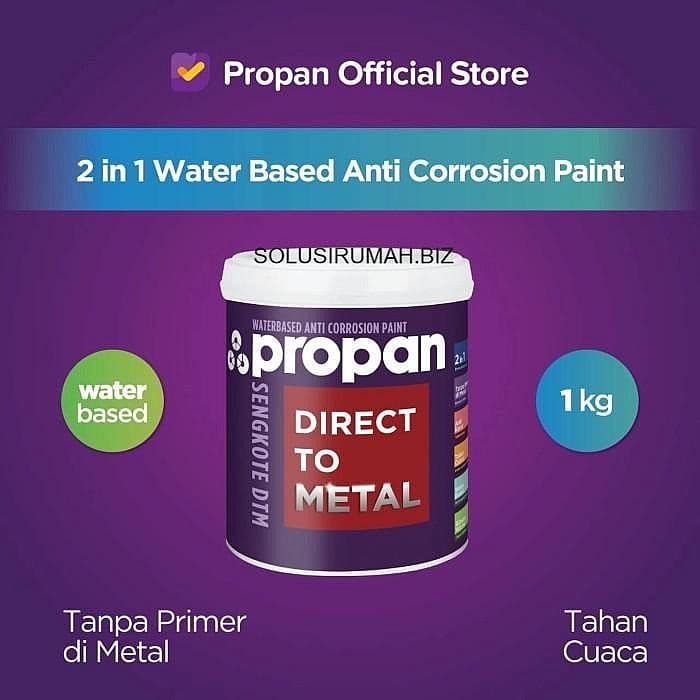 CAT GALVANIS 1pail 1 kg ANTI KARAT WATERBASED PROPAN SENGKOTE wb water