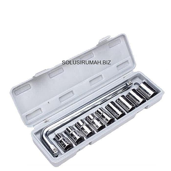 Kunci Shock Sock Sok Set 10 Pcs 8-24 mm + BOX kotak
