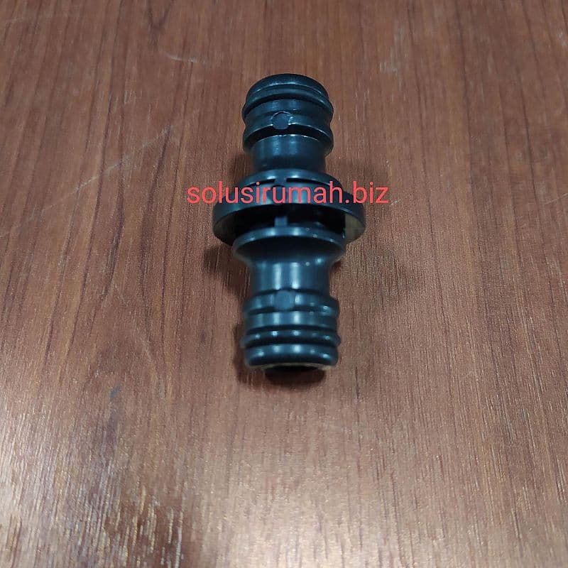 DOUBLE NEPEL SELANG 15MM COUPLER 2 ARAH MESIN CUCI SAMBUNGAN PENYAMBUN