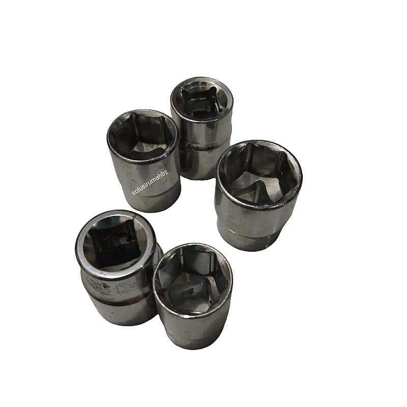 MATA SOK 15–24 MM RANDOM DRIVE 1/2&Prime; – ISI 5 PCS | PAKET sedang HEMAT KUNCI SOK