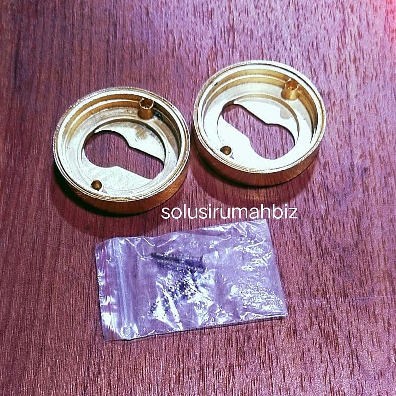 pasang Ring Kunci Pintu Gold penutup Cover Silinder tutup cylinder