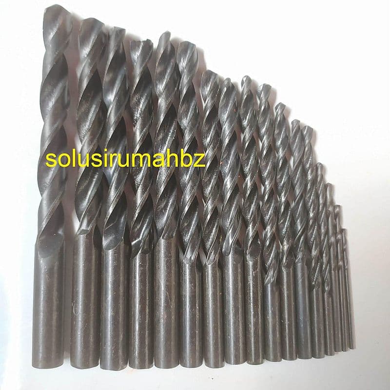 MATABOR BESI SET 19PCS ISI SAJA TANPA KEMASAN PILIH HITAM KUNING PUTIH MATA BOR 19 PCS 1 - 10mm 10 mm max kayu