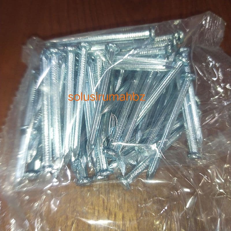 Paku Beton Putih ukuran 2" isi 70pcs perkotak 2inch 2 inch inc 70 pcs
