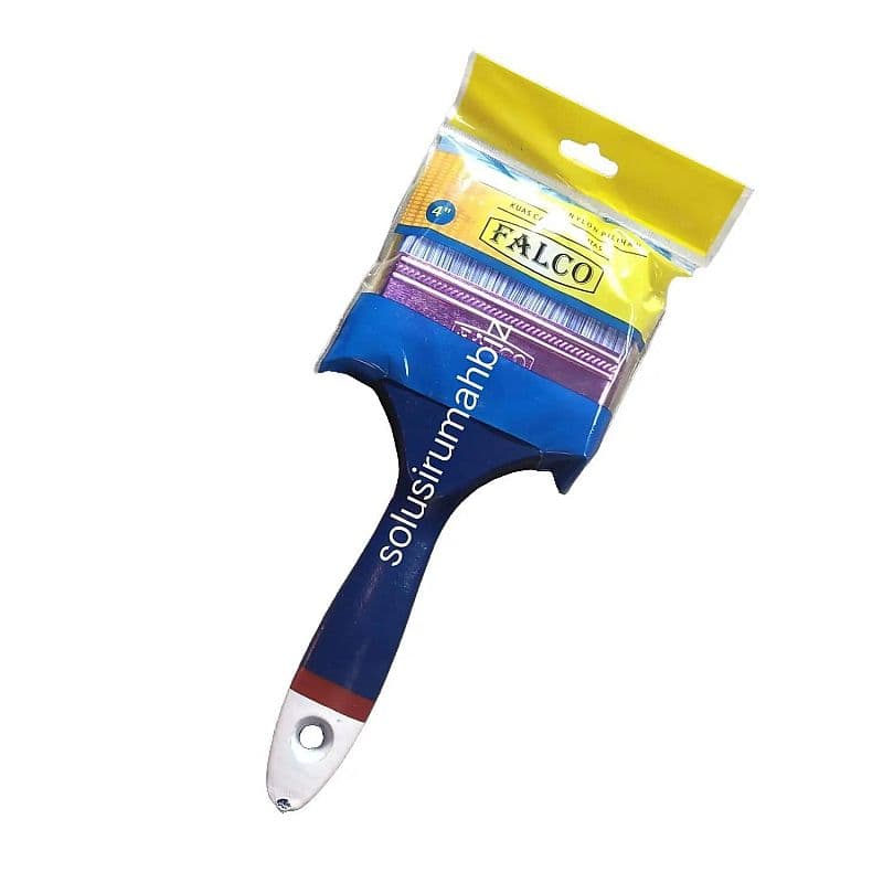 kuas nylon 4" tebal halus kuas cat 4 inch brush nilon 10cm 100mm halus Paint