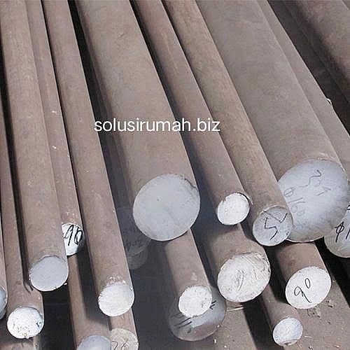 AS BESI 43 44mm 1 3/4" per10cm rod bar pipa padat BULAT IRON POLOS