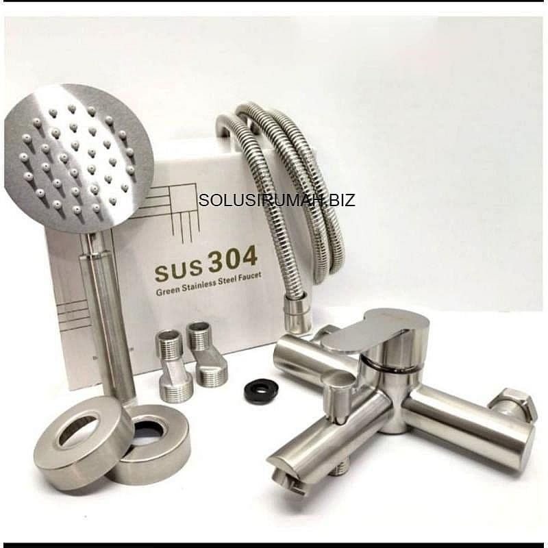 KRAN BATHUB 304 MIXER PANAS DINGIN STAINLESS STEEL/2548 Air Keran