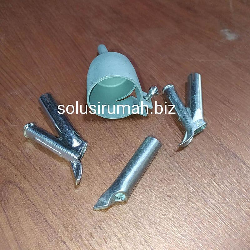 KEPALA LAS PLASTIK 4MACAM CUCUK KECIL Y I CORONG SS HEAT GUN 4 ALAT