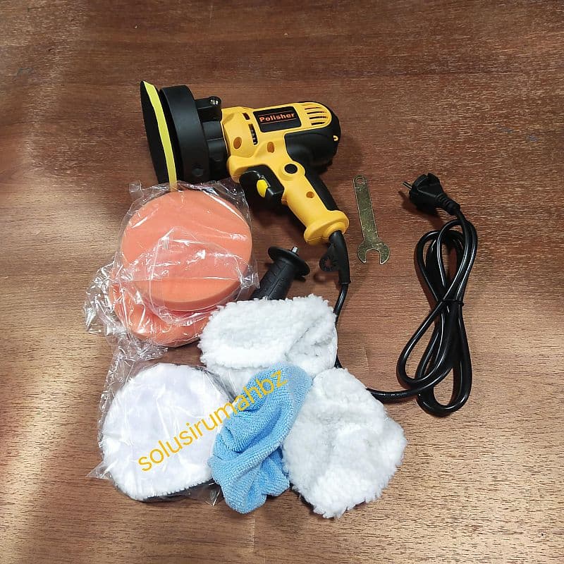 MESIN POLES 5" + accesories POLISHER 5 inch motor mobil alat listrik