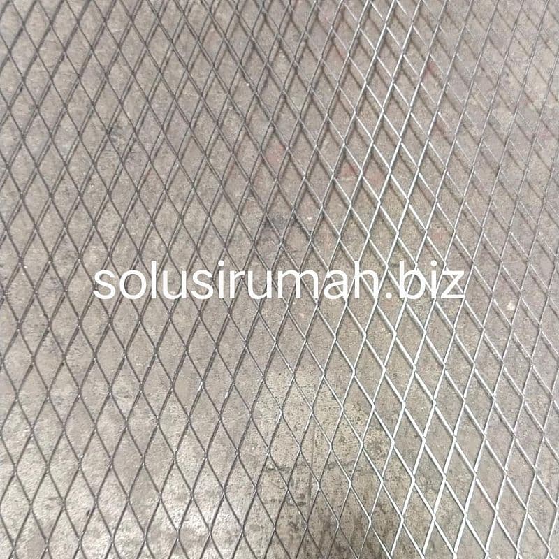 KAWAT MESH EXPANDA CUSTOM /100cm 16x38mm BESI HITAM EXPANDED METAL Kotak Minimalis