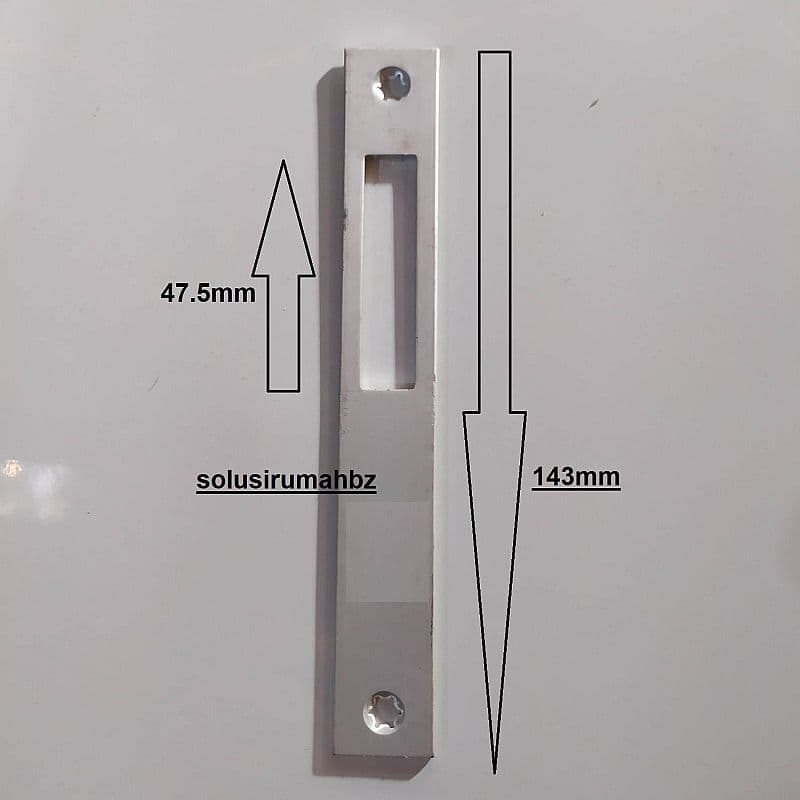 PLAT PEMANIS KUNCI BODY ALUMINIUM OW 143MM IW 47.5MM SELOT PLAT pintu