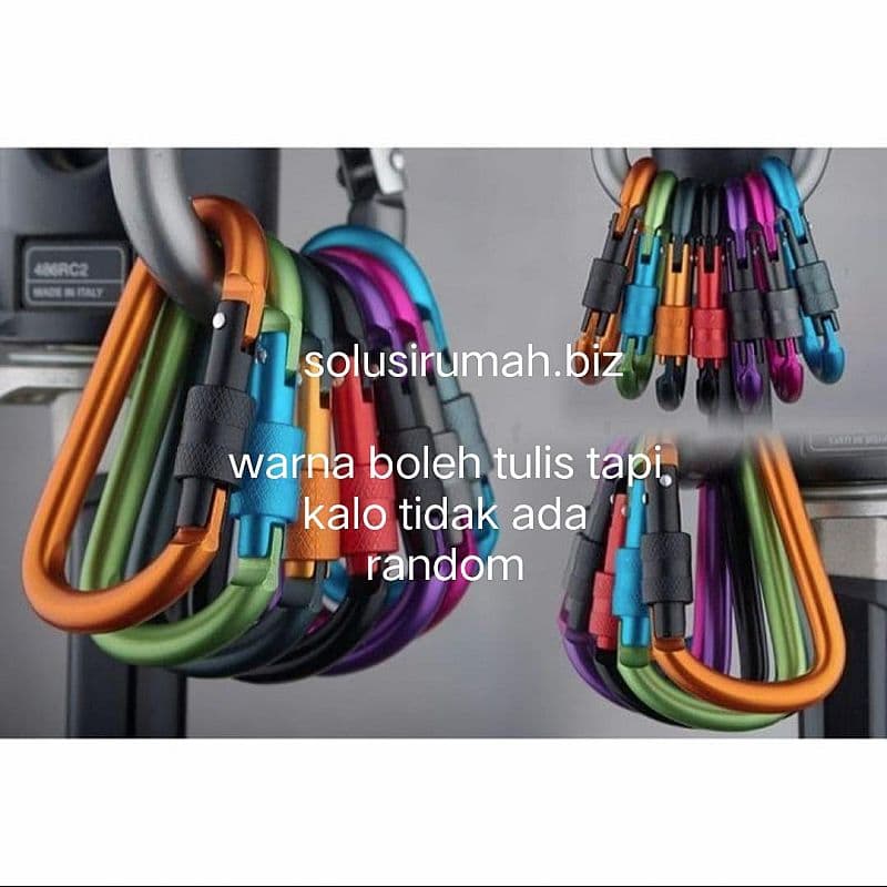 carabiner ss stainless steel quickdraw gantungan barang tas karabiner Outdoor