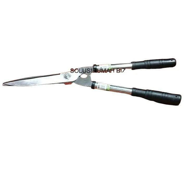 gunting rumput pagar tanaman gagang karet stainless steel ss 53cm 50cm kualitas super bagus tajam kuat