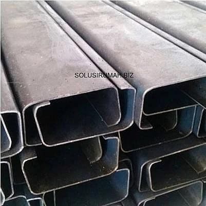 CNP besi lebar 85 - 100mm 100mm 10cm panjang per10cm Kanal c chanal