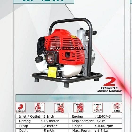Mesin pompa air besar alkon wp 10xt 2 tak big pump irigasi 1 inch 2tak