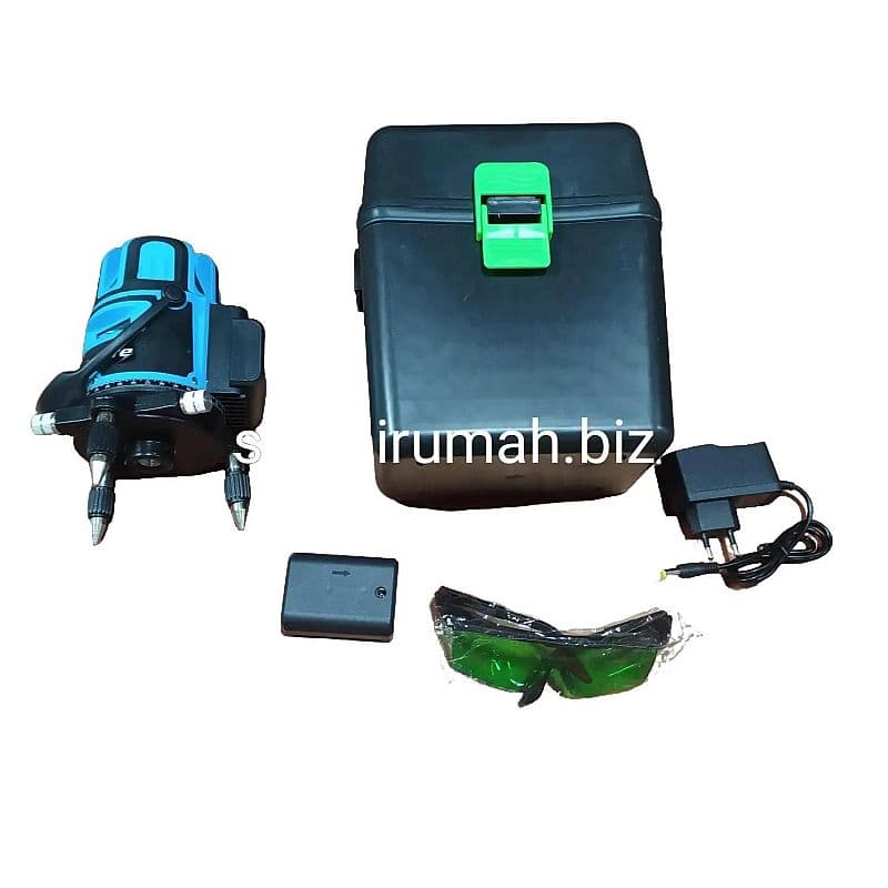 METERAN PERATA LASER AUTO LEVEL 2 LINE BIRU TOOL LASER SELF LEVELING W