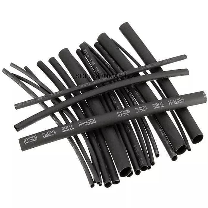 percm Heatshrink Tube 12mm Selang Selongsong Kabel Bakar 1cm 1 cm