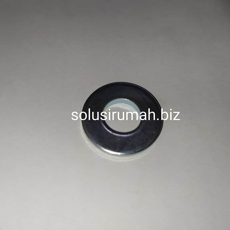 RING PLAT 10MM TEBAL OR ID 3/8" PUTIH SILVER CHROME 10 MM 3/8 INCH REN