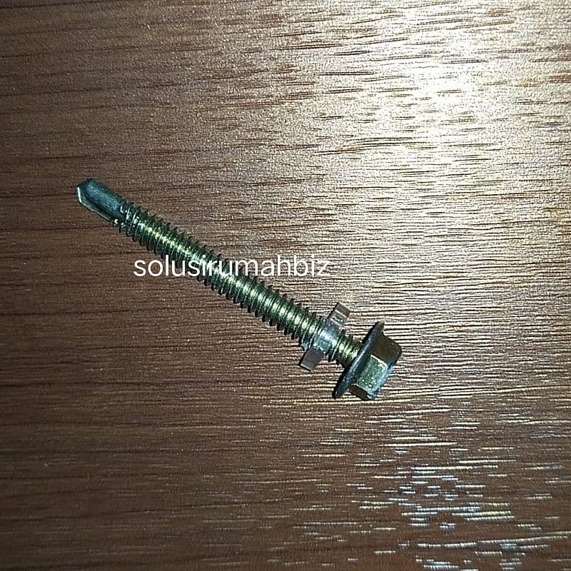 Skrup Roofing 12x45 Sekrup Roofing 45mm Baut Roofing 12x45 SDS Screw