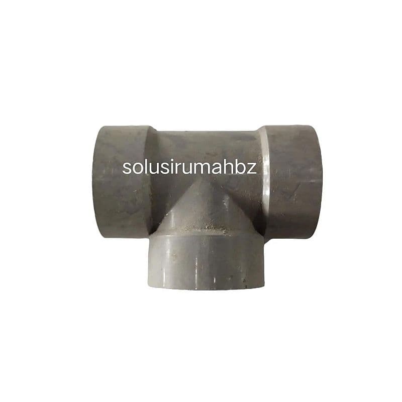 Tee 1 1/2" T PVC dv 1.5 inch 1,5 in Pipa Paralon Sambungan Fitting Khusus untuk Pipa Paralon Ukuran 1 1/2" DV