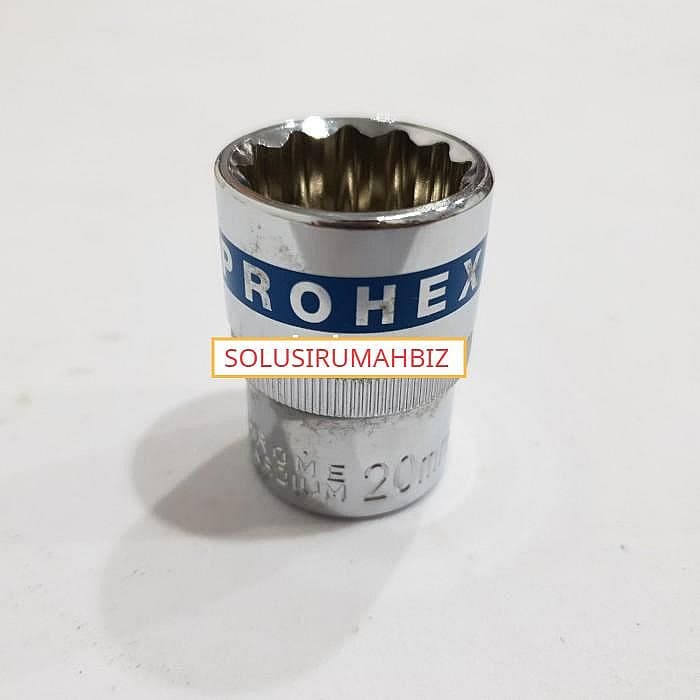 KUNCI MATA SOCK 1/2" X 20MM 12PT 20 MM PROHEX SOCKET SOK SHOCK 12PT