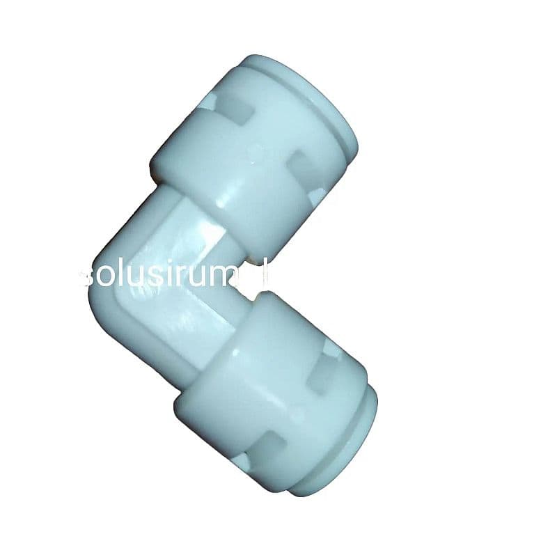 FITTING RO SELANG 3/8 x 3/8 ELBOW KNEE BENGKOK FITING QUICK JOINT reverse osmosis air minum 3/8" 3/8x3/8