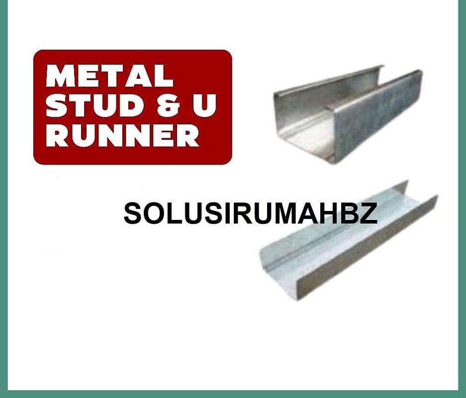 SATU METER BAJA RINGAN KANAL 75MM C METAL STUD U RUNNER galvalum