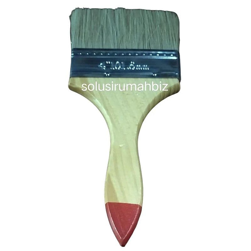 kuas 4" 4 inch in inc cat tembok kayu bulu putih brush paint 4inch