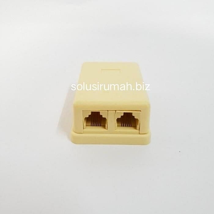 RJ11 LINE TELP 2 LUBANG TERMINAL TELEPON 2 JALUR BOX TELPON 2LB