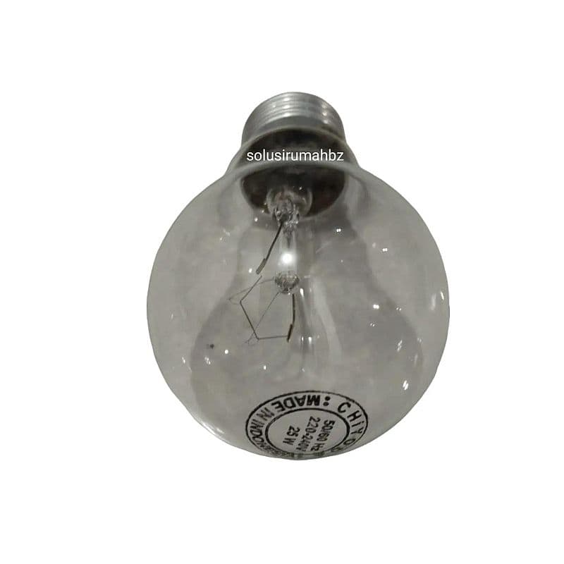 LAMPU DOP 25W 220V CLEAR + bubble wrap untuk anak ayam lighting bola lampu bohlam panas hangat 25 watt tahan lama Fitting E27 Kaca Bening 220-240V
