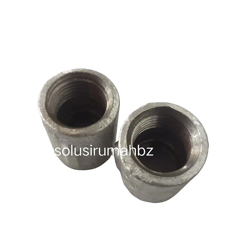 Sok Besi 1/2 in / Sambungan Pipa Besi 1/2" sdd 0.5 inch galvanis