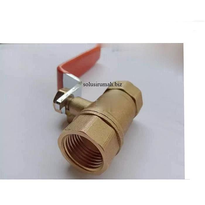 Ballvalve 1/2" Kuningan 1/2 inch engkol stop kran stopkran ball valve