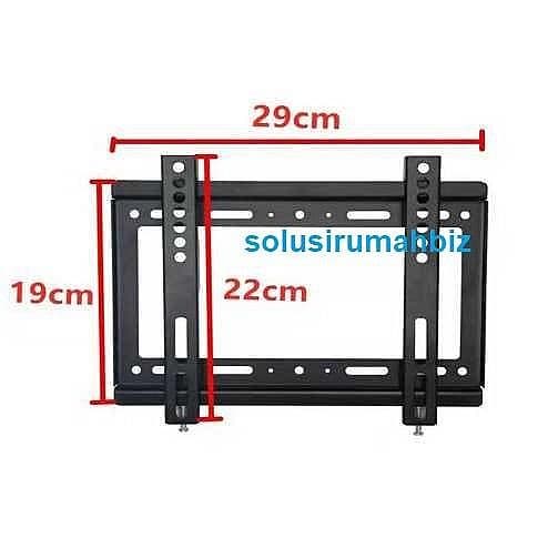 BRACKET TV FLAT PANEL 14&rdquo;-42&rdquo; KOTAK LED LCD PLASMA NON WATERPASS