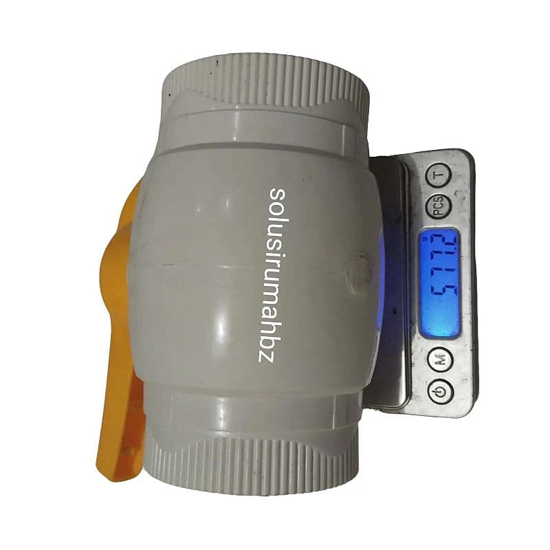 BALLVALVE 2" SH TEBAL gagang pvc kuning BODY PVC ENGKOL STOP KRAN 2 inch 2 IN 2 INC BALL VALVE