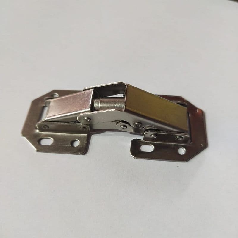 Engsel Sendok No Bor Koak Soft Close Hidden Hinge Lemari Kitchen Set Pintu Kayu Stainless Anti Karat Tebal Halus Tidak Bunyi stainless color