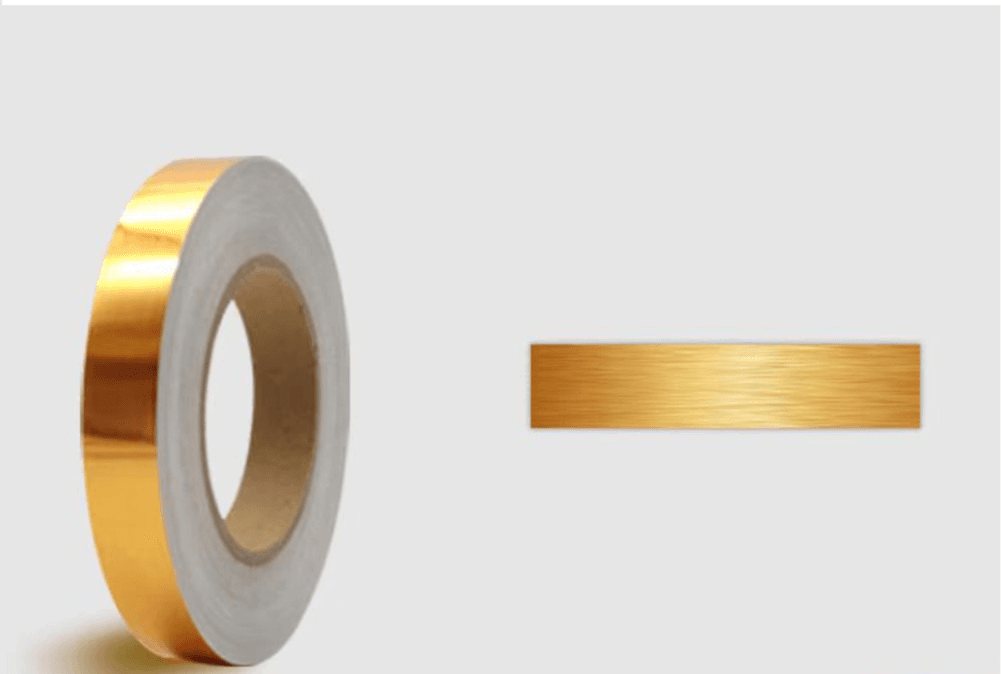 PERMETER PLAT STRIP SS STIKER 20MM GOLD MIRROR STREP