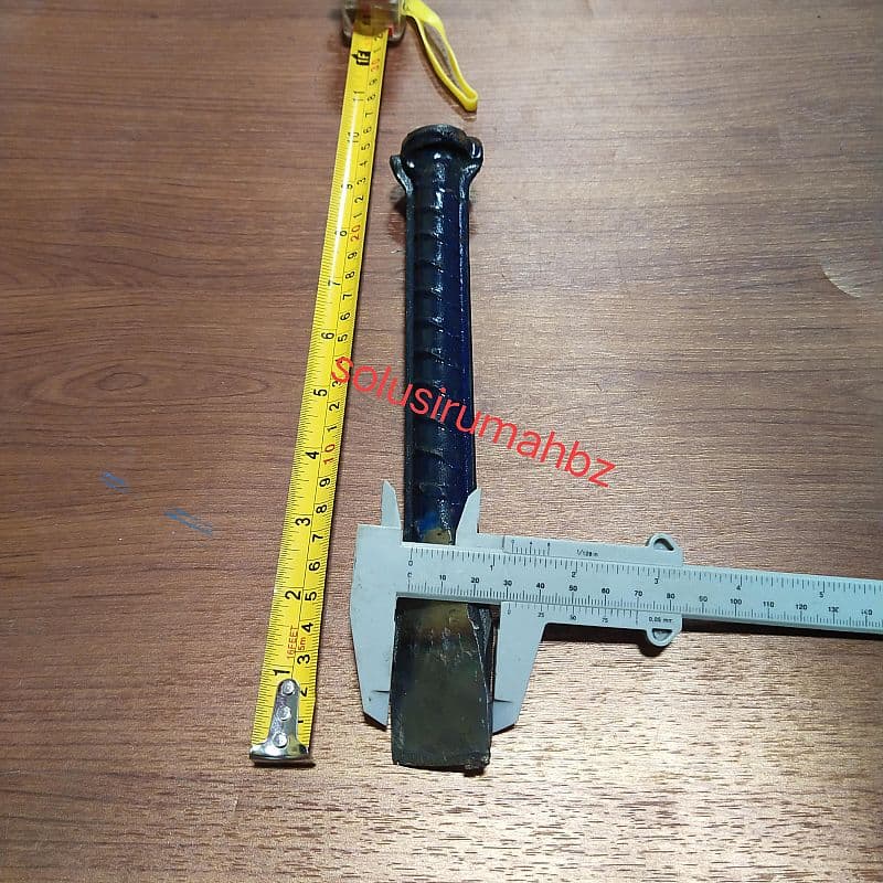 BETEL ULIR AS PIPIH &frac34; 25CM KWA BIRU BESI BULAT ATAS PER BAJA pahat