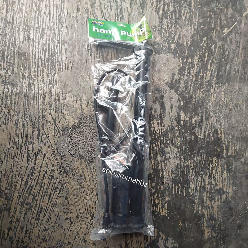 POMPA SEPEDA TABUNG TINGGI +METER HITAM IMPOR