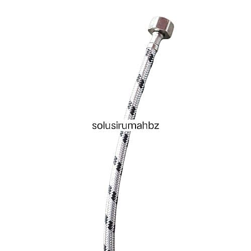 PERBIJI FLEXYBLE 50HM FELANG WATERHEATER KRAN MIXER PANAS DINGIN SELANG SHOWER