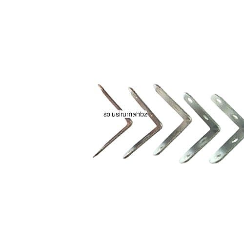 SIKU RAK 40x40x16mm mini ambalan kurus stainless steel