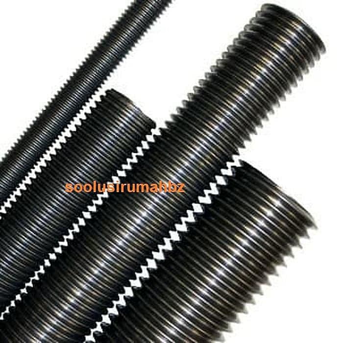 AS DRAT FULL HITAM panjang 1meter BAUT STUDBOLT drat stud bolt 1 m m5 m6 m8 m10 m12 m14 m16 m18 m19 m20 m22 1/4 3/8 1/2 3/4 1 1 1/4 1 1/2 7/8