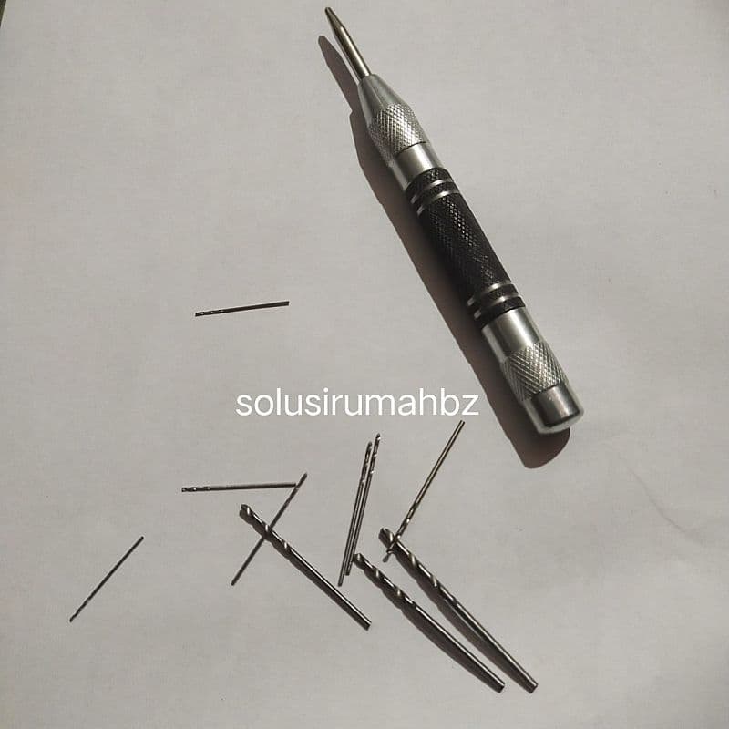 PENITIK MATA BOR 125MM peer penanda besi drip nail 12,5cm panjang 5"