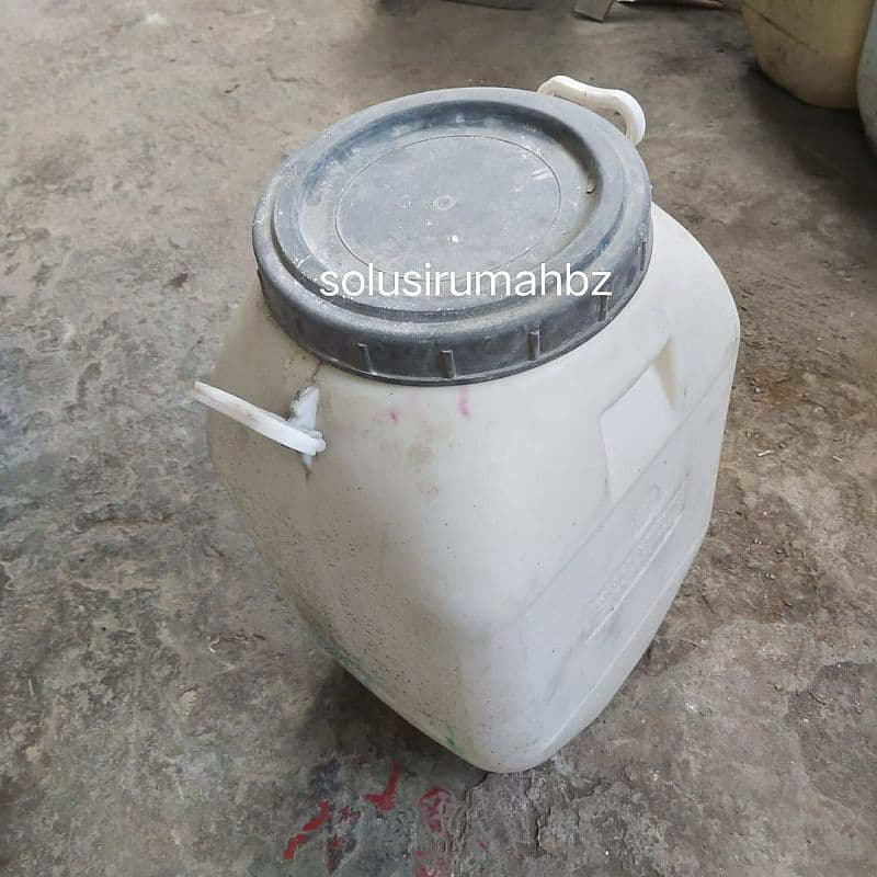 ember kosong bekas kaporit 50L 50 liter L KG 50kg kg kaporite tong