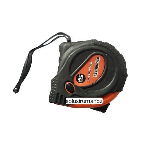 METERAN GULUNG 5M KARET 5 meter ANTI SLIP AUTO LOCK PENGUKURAN PRESISI BODY TEBAL KUAT UNTUK TEKNIK BANGUNAN PERTUKANGAN DAN RUMAHAN