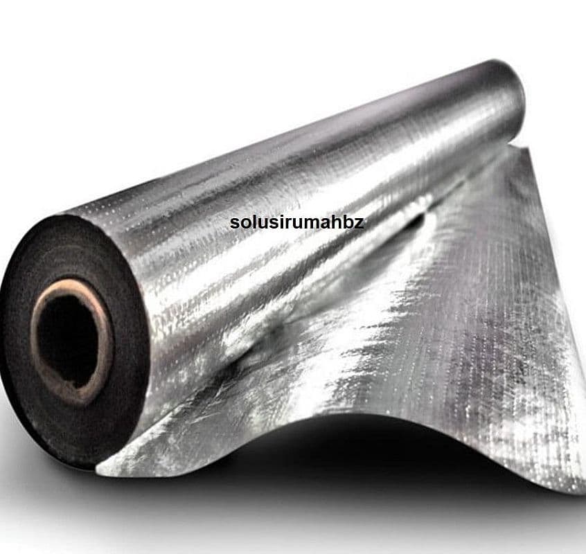 permeter Aluminium Foil Woven Double Side L 120cm Meteran Metalizing