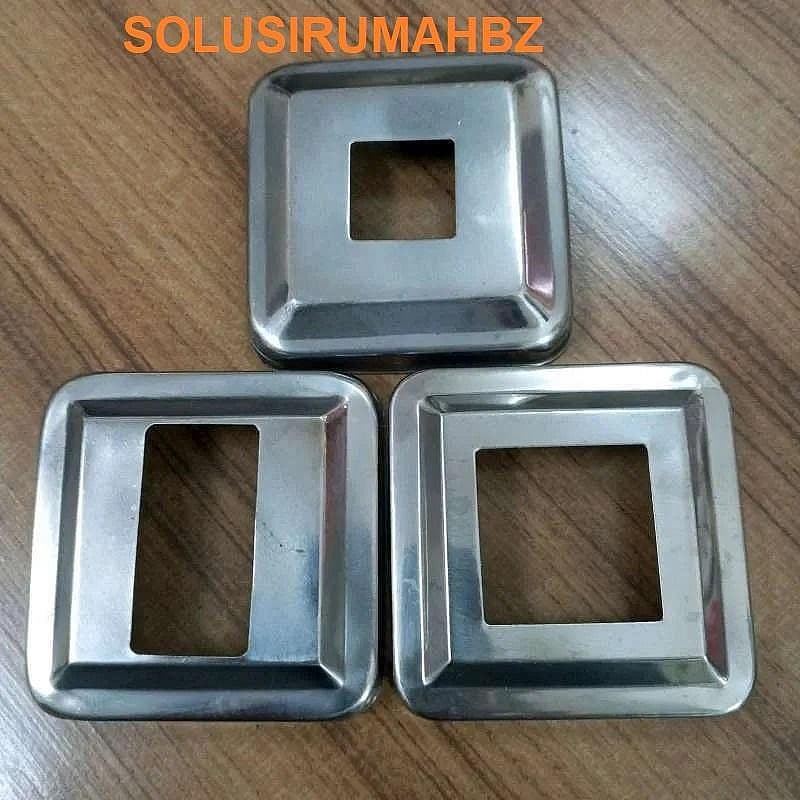 BRAKET HOLLOW STAINLESS RING KOTAK TAPAK PIPA holow BRACKET 20x20 25x25 20x40 30x30 35x35 40x40 40x80 50x50 40x60 mm SS STEEL