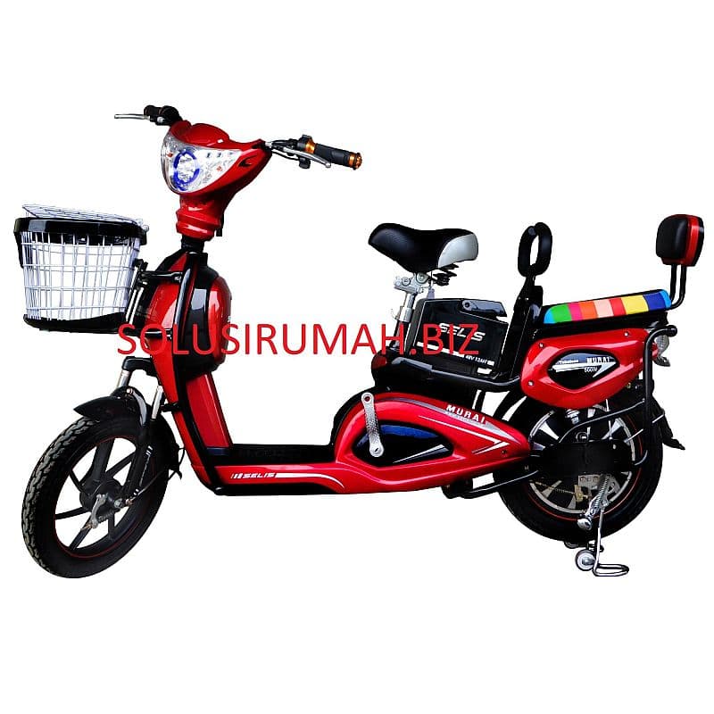 Selis Sepeda Listrik Type Murai - Merah hijau biru